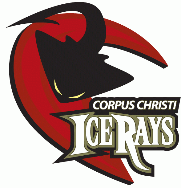 corpus christi icerays 2010-pres primary logo iron on heat transfer